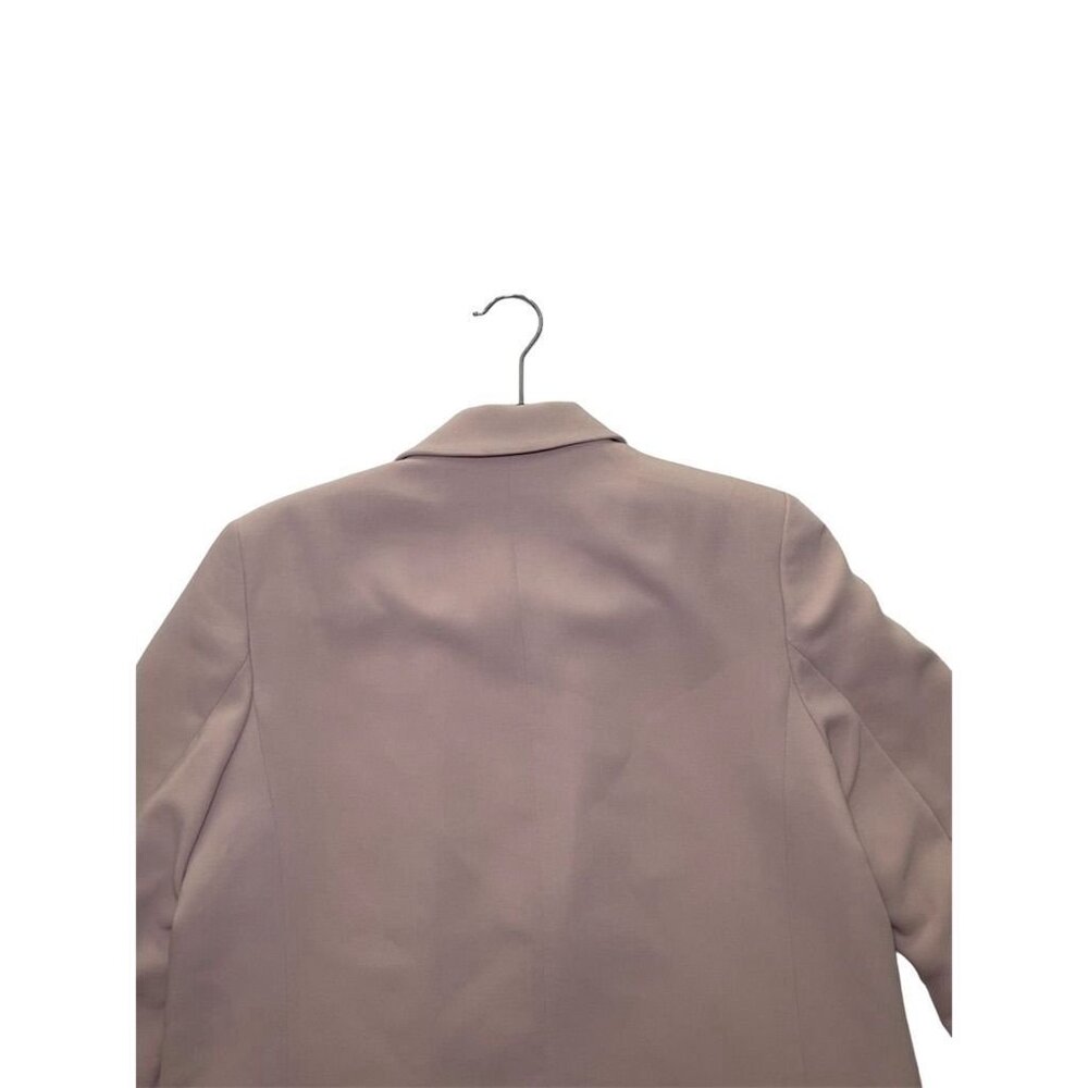 Zara Women's Beige Blazer Medium Tailored Mid-Length Jacket - Picture 11 of 16